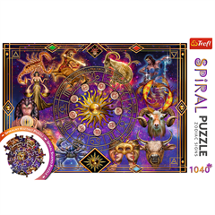 S.CENA Puzzles - _1040_ - Spiral Puzzle -Zodiac signs