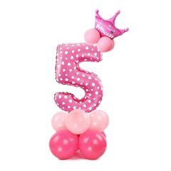 Zestaw balonów różowych 5 400129