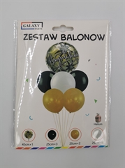 S.CENA Zestaw balonów Congratulation (foliowy, 5 gumowych) 61105