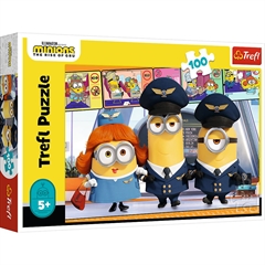 S.CENA Puzzles - _100_ - Minions at the airport / Universal Minions the rise of Gru