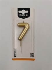 Świeczka złota 6cm na patyku 7 EA0019