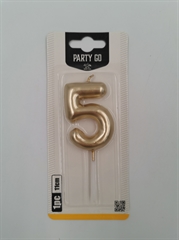 Świeczka złota 6cm na patyku 5 EA0017