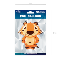 Balony foliowe tygrys 45x63cm 460419