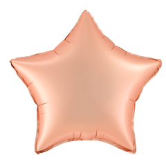 Balon foliowy gwiazda matowa rose gold 18cali 460176