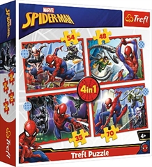 S.CENA Puzzles - _4in1_ - The heroic Spider-Man / Disney Marvel Spiderman