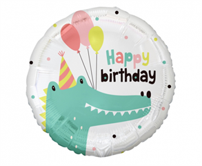 Balon foliowy Krokodylek (Happy Birthday), 18