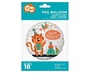 Balon foliowy Tygrysek (Happy Birthday), 18