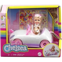 BRB Barbie autko + Chelsea tczowa+piesekGXT41 /2
