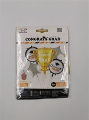 Zestaw balonów foliowych Congrats (puchar 72cm , 2 okrągłe, 2 gwiazdki- 45cm) FD0170