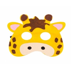 Maska filcowa   Żyrafa  , rozm. 18 x 14 cm