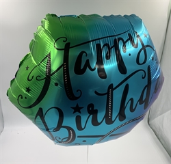 Balon foliowy Happy Birthday ombre
