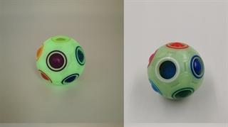 Zabawka antystresowa układnaka piłka z kulkami świecąca w ciemności 2203-6