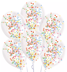 Art party balon 6pak 22.8cm