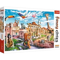 S.CENA Puzzles -1000 Funny Cities WildRome