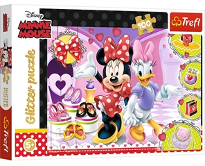 S.CENA Puzzle - _100 Glitter_ - Minnie ibyskotki / Disney Minnie