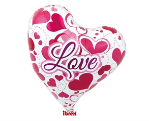 Balon HEL serce Sweet 14 cali Love Hearts