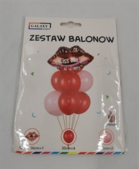 Zestaw balonów (usta Kiss Me, 6 gumowych) 61103