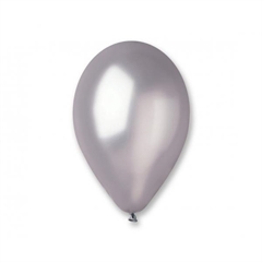 Balony GM110 metal 12   - srebrne 38/ 100 szt.