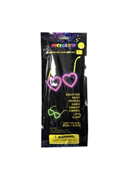 Okulary serca Glow stick