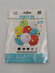 S.CENA Zestaw balonów gumowych 8szt+naklejki FD0506