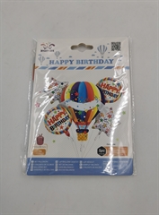 S.CENA Zestaw balonów urodzinowych Happy Birthday (5 foliowych) FD0844