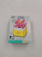 S.CENA Klocki kwiatuszek w doniczce żółtej87040