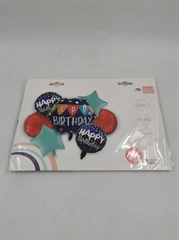 S.CENA Zestaw balonów Happy Birthday (7 foliowych) 49368
