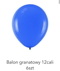 Balony granatowe 12cali 400054