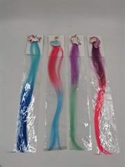 Włosy na spince zwierzątko ombre 2 kolory proste