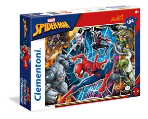 -CLE puzzle 104 maxi SuperKolor Spiderman 23716