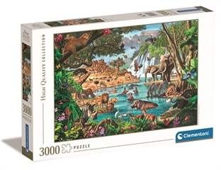 -CLE puzzle 3000 HQ African Waterhole 33551