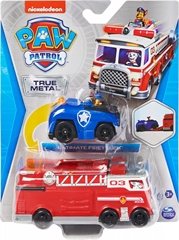 PROM SPIN Psi Patrol Wóz strażacki metal+auto 6063231/4