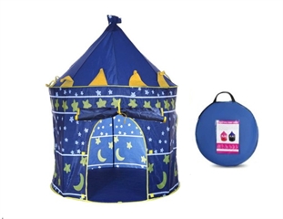 Namiot księżniczki zamek niebieski 140x135x140cm