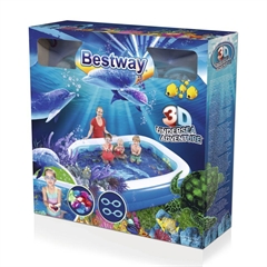 Basen   3D Undersea Adventure Pool  . Wymiary 262x175x51cm. Grafika 3D, 54177