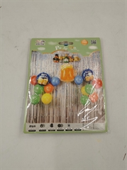 S.CENA Zestaw balonów Happy Birthday (1 baner,12 balonów gumowych, 3 foliowe) FD0295