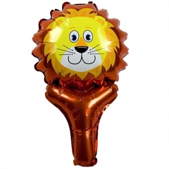 Balon foliowy zwierzątko z uchwytem - lew