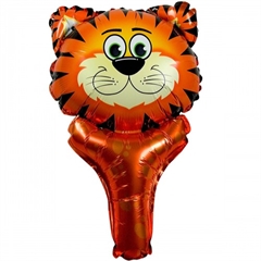 Balon foliowy zwierzątko z uchwytem - tygrys