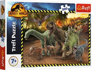 S.CENA Puzzle -   200   - Dinozaury z ParkuJurajskiego / Universal Jurassic World