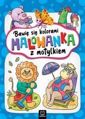 -Bawię się kolorami. Malowanka z motylkiem