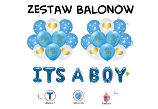 S.CENA Zestaw balonów It apos;s a boy 28szt 61615