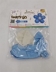 Zestaw balonów zrób to sam kwiatek niebieski 6szt 50cm FA0427