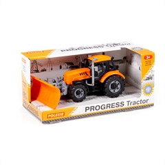 Traktor   Progress   inercyjny z pługiem śnieżnym (pomarańczowy) (w pudełku)