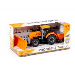 Traktor   Progress   inercyjny do odśnieżania (pomarańczowy) (w pudełku)
