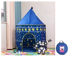 Namiot, zamek NIEBIESKI dla dzieci składany 135x105 cm NT6344