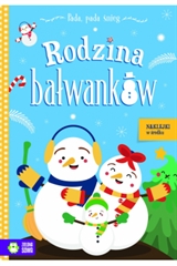 Pada, pada śnieg. Rodzina bałwanków