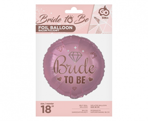 Balon foliowy Bride To Be (różowy), 18