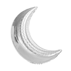 Balony foliowe srebrny księżyc 900037