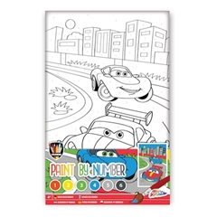 Płótno z farbkami AUTO 20*30cm