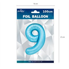 Balony foliowe niebieskie 100cm 9 450051