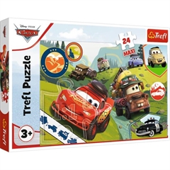S.CENA Puzzle - _24 Maxi_ - Wesoe auta /Disney Cars 3